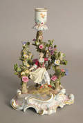 Meissen porcelain candleholder