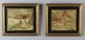 Two Silk Needlework Pictures