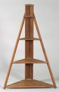Shaker Wooden Tiered Corner Shelf Unit