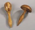 Two Shaker Turned Wooden Darners