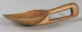 Shaker Yellow Painted Carved Wooden Apple Butter Scoop