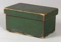Shaker Green Painted Covered Pine Box