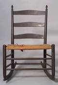 Shaker Number4 Black Stained Armless Rocking Chair