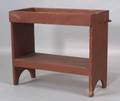 Shaker Poplar Red Painted Wash Stand