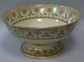 English Primrose Transfer Decorated Ceramic Punch Bowl