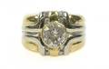 Ladies 18k White  Yellow Gold  Diamond Ring