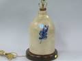 Norton Cobalt Floral Decorated Stoneware Jug Table Lamp