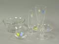 Five Pieces of Steuben and Val St Lambert Colorless Glass
