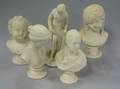 Five Parian Busts