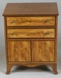 Mahogany and Flame Birch Inlaid Commode