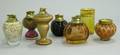 Seven Italian Colored Glass Items