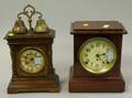 Seth Thomas Faux Rosewood and a Walnut Mantel Clocks