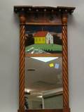 Mahogany and ReversePainted Tabernacle Mirror