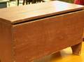 Diminutive Red Painted SixBoard Blanket Box