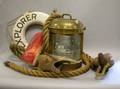 Perkins Brass Ships Lantern and a Group of Decorative Nautical Items