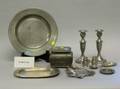 Thirtytwo Pieces of Assorted Pewter Hollowware and Flatware