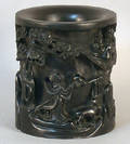 Chinese carved brush pot