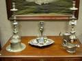 Nine Assorted Pewter Table Items