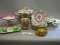 Fortyfour Pieces of Continental and English Decorated Pottery and Porcelain