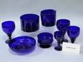 Thirtynine Pieces of Cobalt Glassware