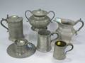 Six Pieces of Pewter Hollowware