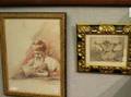 Two Framed Figural Works on Paper Including Israelite