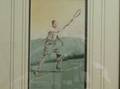Framed Decorative Print of a Tennis Player