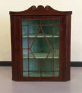 Regency hanging corner cupboard