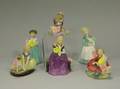 Six Royal Doulton Ceramic Figures with Animals