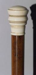French Carved Ivory Silhouette Cane of Napoleon