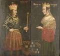 Continental School 15th Century Style Lot of Two Portraits Maximilianus I