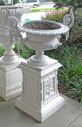 Cast iron urn