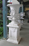 Cast iron urn