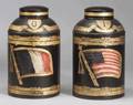Two Painted Tole Tea Canisters