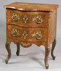 Regencestyle Gilt Bronze Mounted Walnut and Tulipwood Petit Commode