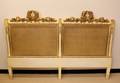 French Carved and Caned King Size Headboard