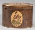 Sheratonstyle Inlaid Satinwood Tea Caddy