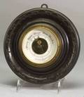 Small Ebonized Aneroid Barometer