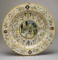 Large Italian Renaissance Revival Majolica Charger