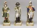 Group of Twelve German Porcelain Figures of Napoleon and Military Officers