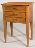 French Provincial Directoirestyle Fruitwood Table de Chevet