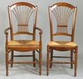 Set of Six French Provincial Style Dining Chairs