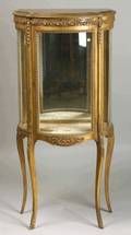 Louis XV Style Giltwood Vitrine