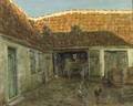 Attributed to Max Fritz German b 1849 The Farmyard