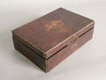 Inlaid mahogany sewing box