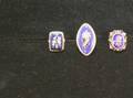 Two Antique Enamel Rings and another Ring