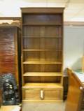 Georgianstyle Mahogany and Pine Open Bookcase
