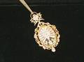 Baroquestyle Gold and Glass Pendant