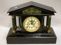 Ansonia Classicalstyle Gilt and Patinated Metal Mantel Clock