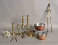 Eleven pcs of misc metalware